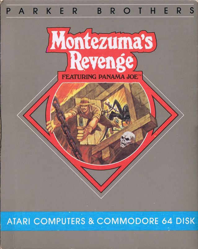 Montezuma's Revenge box art for Commodore 64
